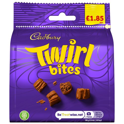 Cadbury Twirl Bites Bag 85g PM £1.85