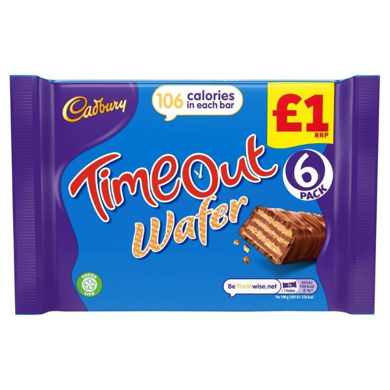 (DELIST) Cadbury Timeout 6pk (6 x 18g) 108g PMP