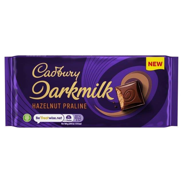 (Discontinued) Cadbury Darkmilk Hazelnut Praline 85g