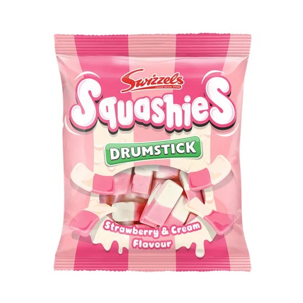 Swizzels Squashies Strawberry & Cream 140g