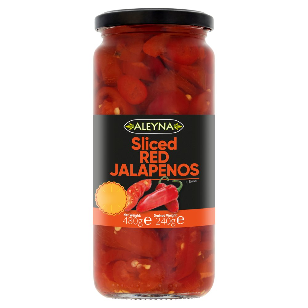 Aleyna Sliced Red Jalapenos 480g PM £1.49