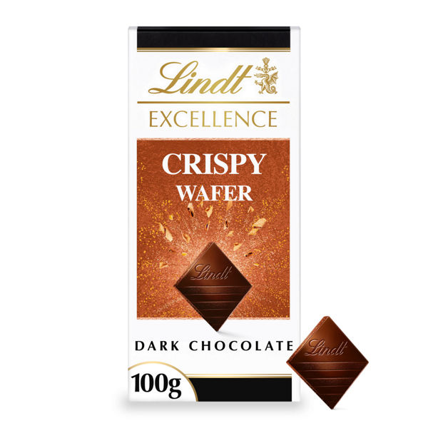 Lindt Excellence Dark Crispy Wafer Bar 100g