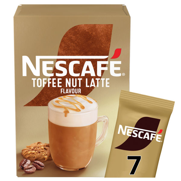 Nescafe Sachets Gold Toffee Nut Late 7s 148.8g NEW