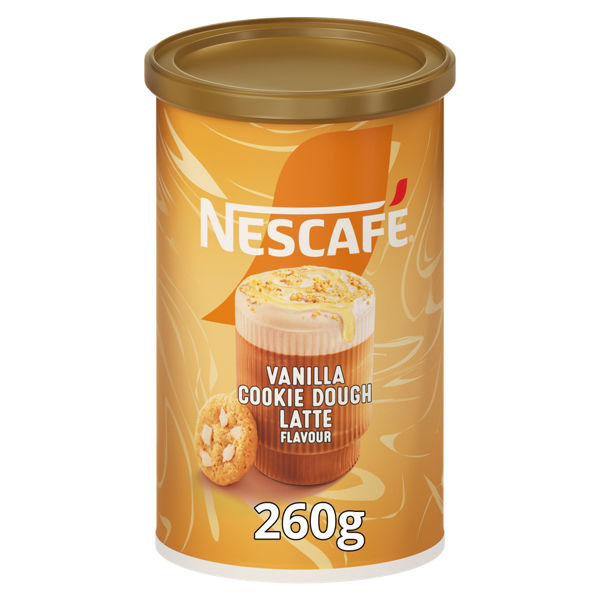 Nescafe Latte Vanilla Cookie Dough Coffee Tub 260g NEW
