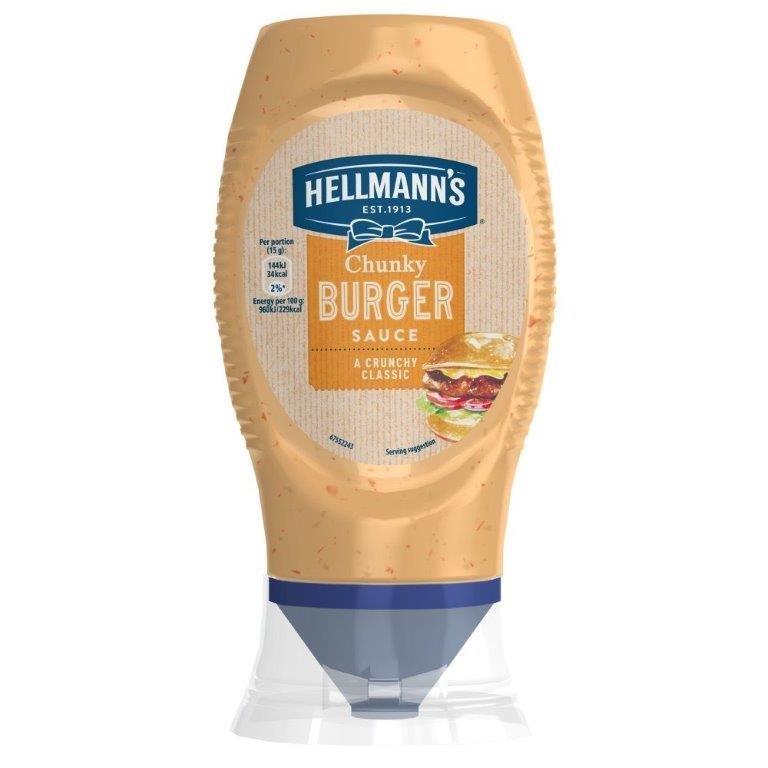 Hellmanns Squeezy Chunky Burger Sauce 250g