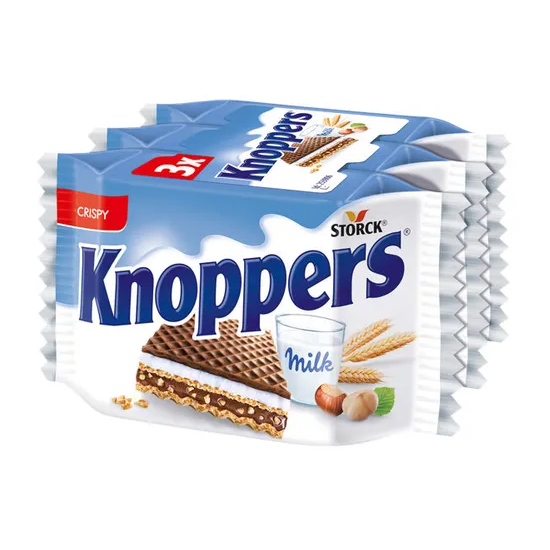 Knoppers Filled Wafers (3 x 25g) 75g