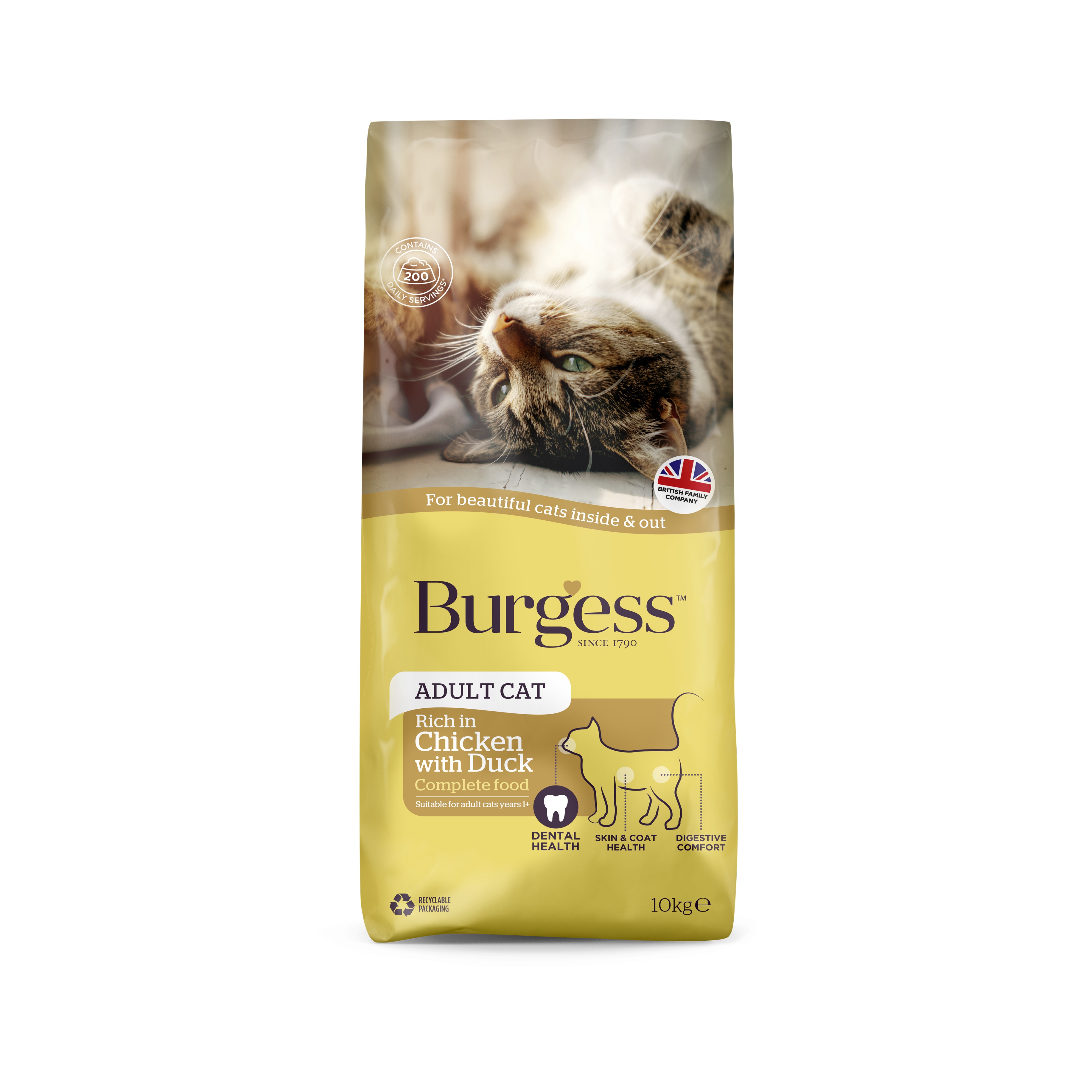 Burgess Cat Chicken with Duck 10kg