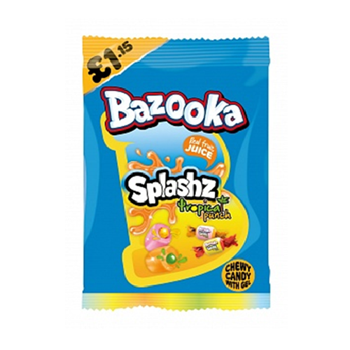 Bazooka Splashz Tropical Punch PM £1.15 120g