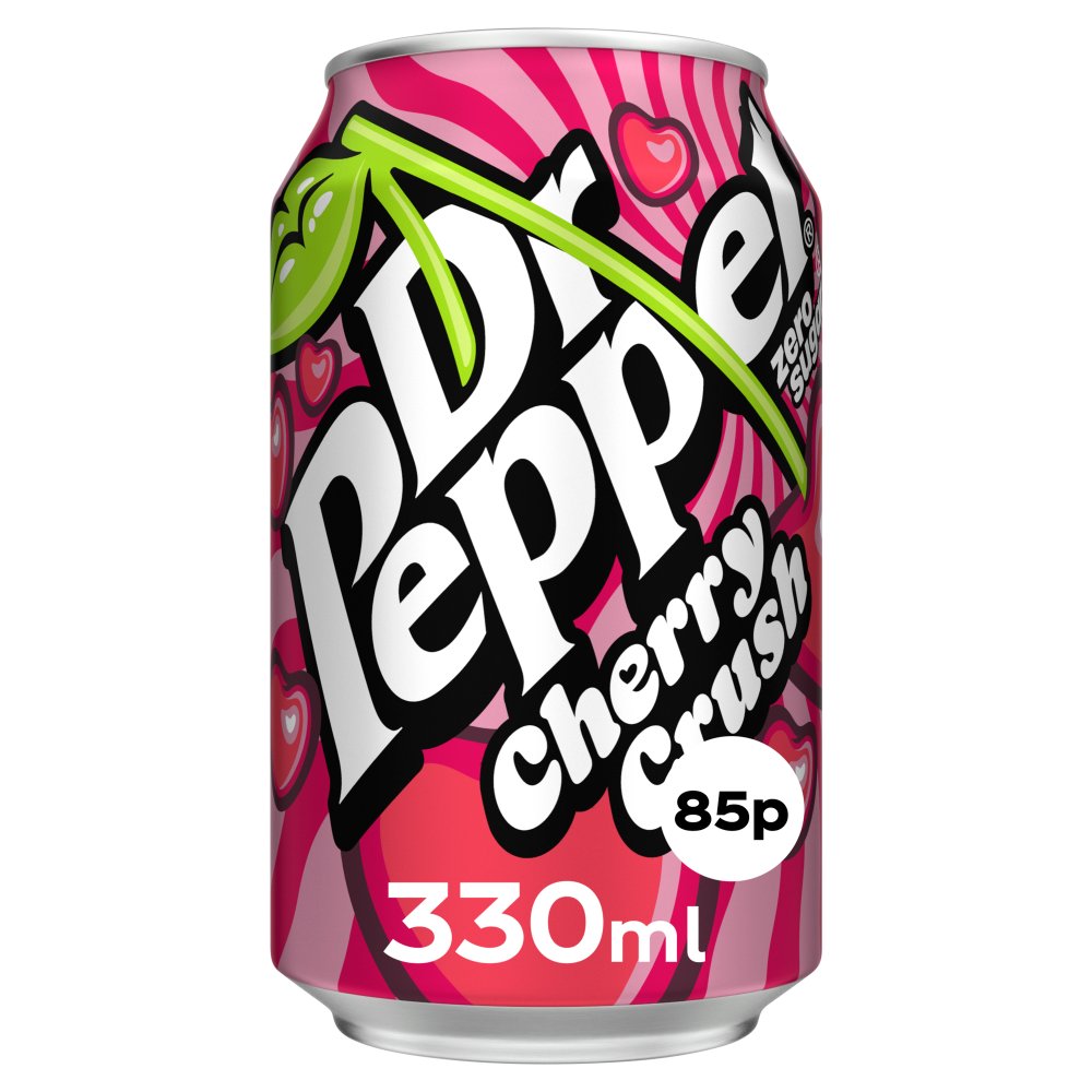 Dr Pepper Zero Cherry Crush 330ml Ltd PM 85p
