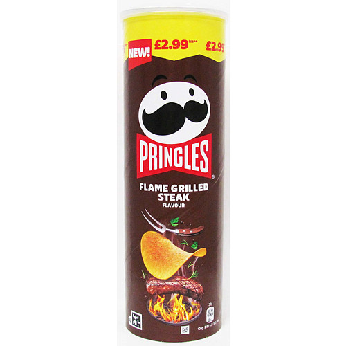 Pringles Flame Grilled Steak 165g PM £2.99 