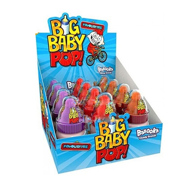 Bazooka Big Baby Pop Favourites Mixed Case 32g