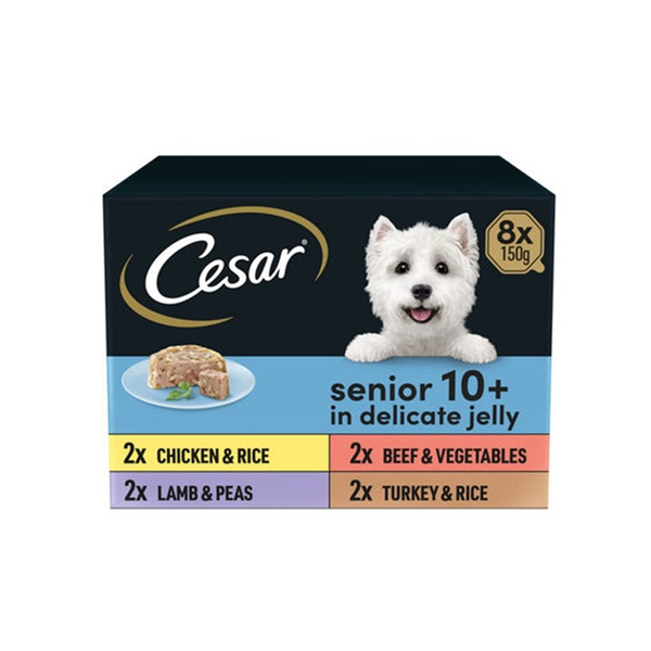 Cesar Senior 10+ In Delicate Jelly (8 x 150g)