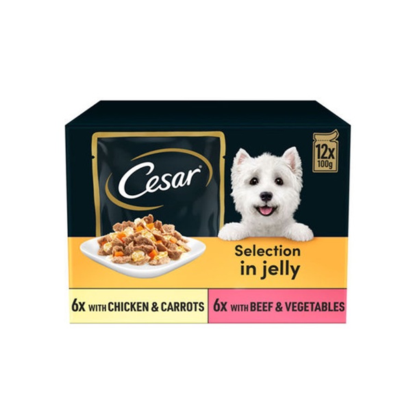 Cesar Deliciously Fresh Dog Pouches Favourites (12 x 100g)