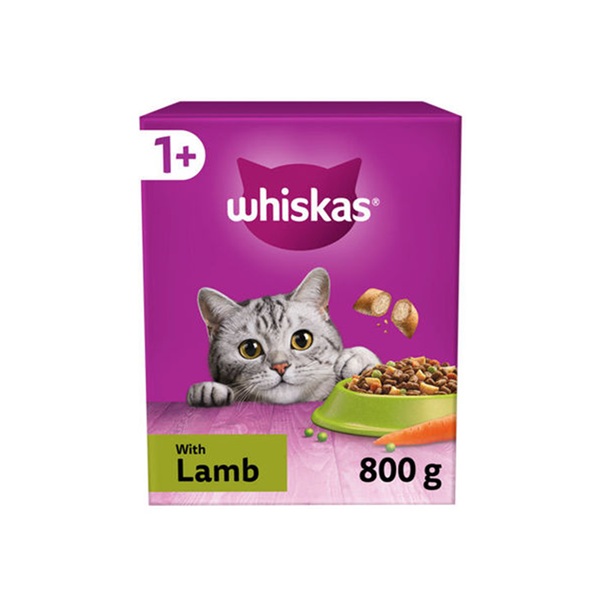 Whiskas 1+ Cat Complete Dry With Lamb 800g