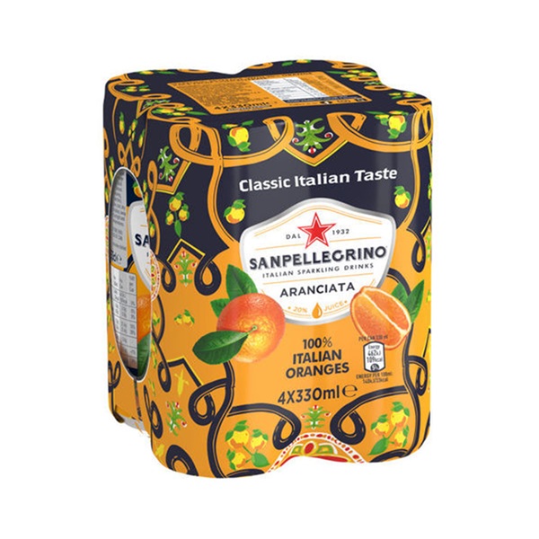 San Pellegrino Orange 4pk (4 x 330ml)