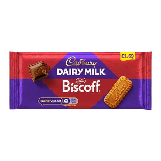 Cadbury Dairy Milk Lotus Biscoff 95g PM £1.95