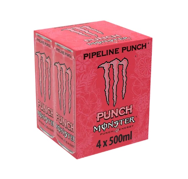 Monster Energy Pipeline Punch 4pk (4 x 500ml) (HS)