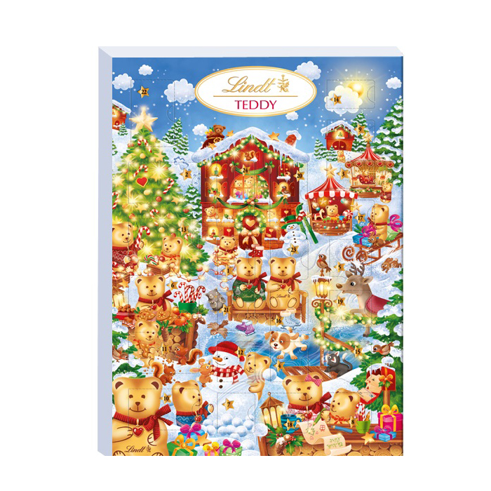 (DELIST) Lindt Teddy Advent Calendar 170g