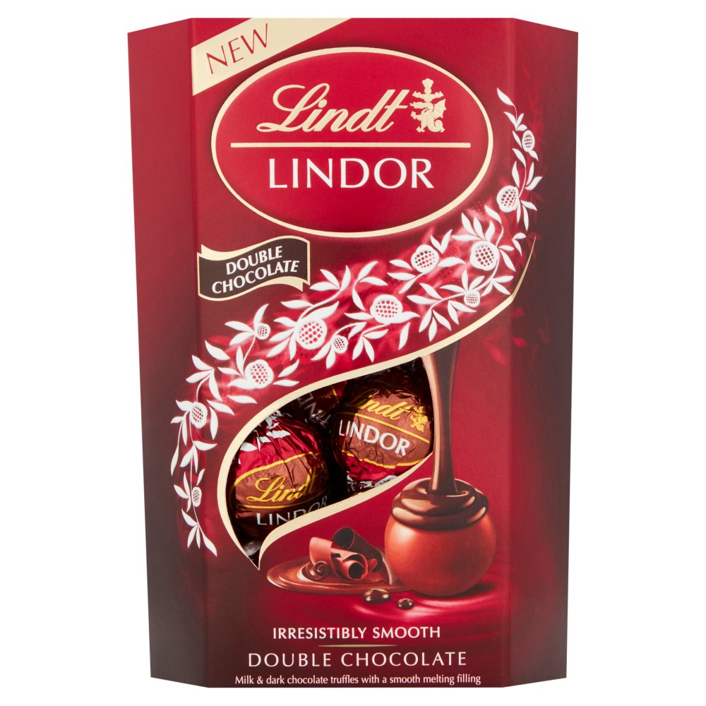 (DELIST) Lindt Lindor Cornet Double Chocolate 200g