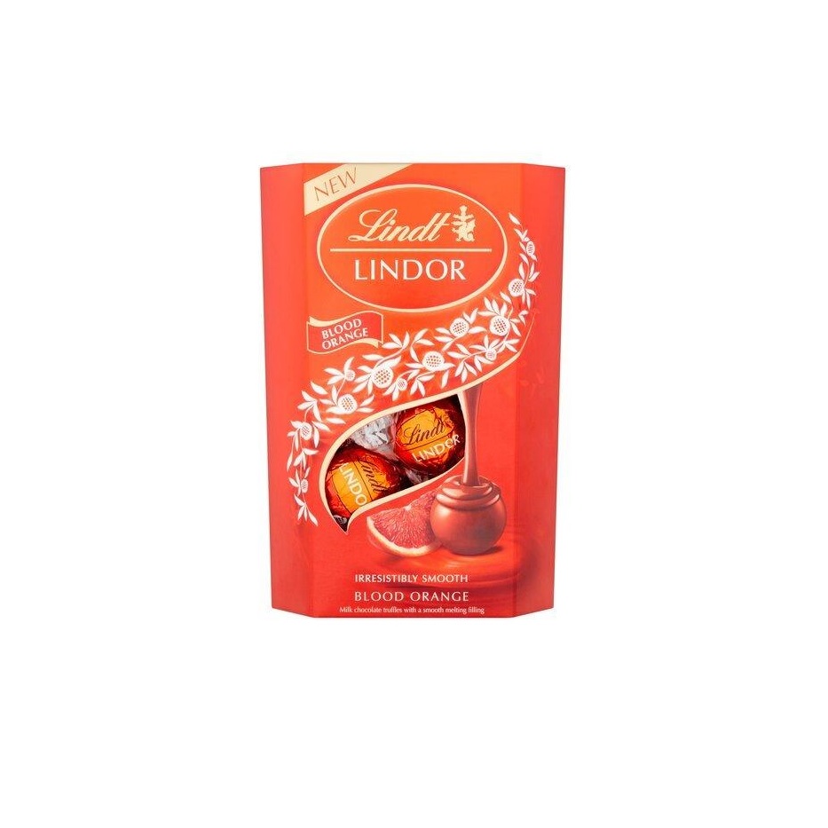 (DELIST) Lindt Lindor Cornet Chocolate Blood Orange 200g