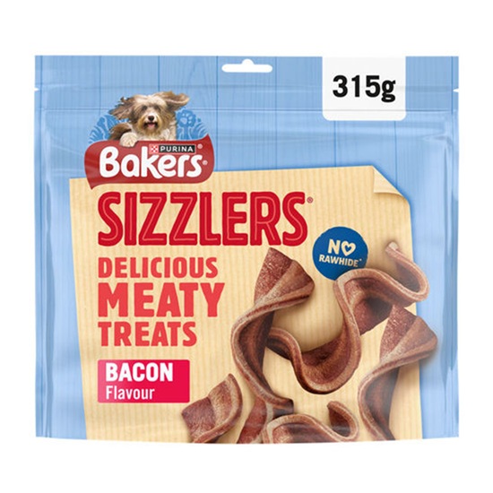 Bakers Sizzlers Bacon and Cheese Dog Treats 315g