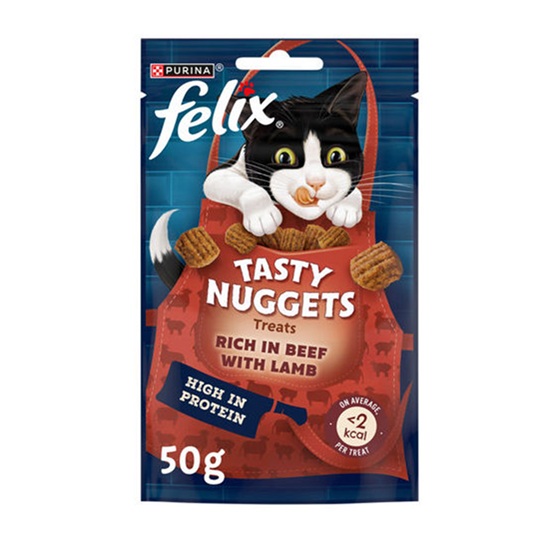 (Discontinued) Felix Tasty Nuggets Beef Lamb Cat Treats 50g