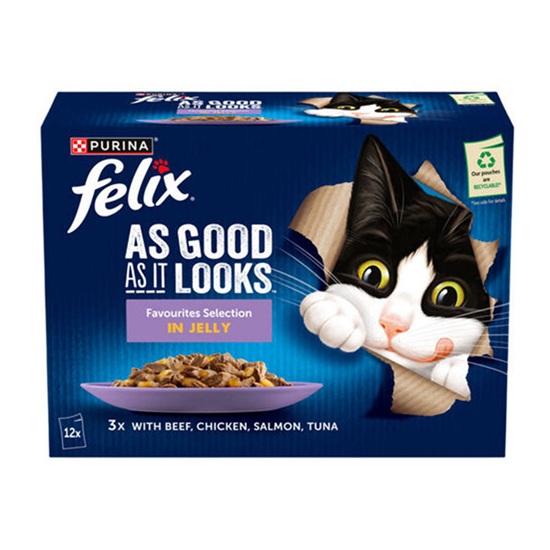 Felix Favourites Selection In Jelly (12 x 85g)