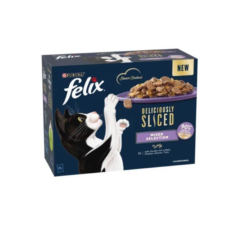Felix Deliciously Sliced Mixed Selection In Jelly (12 x 85g)