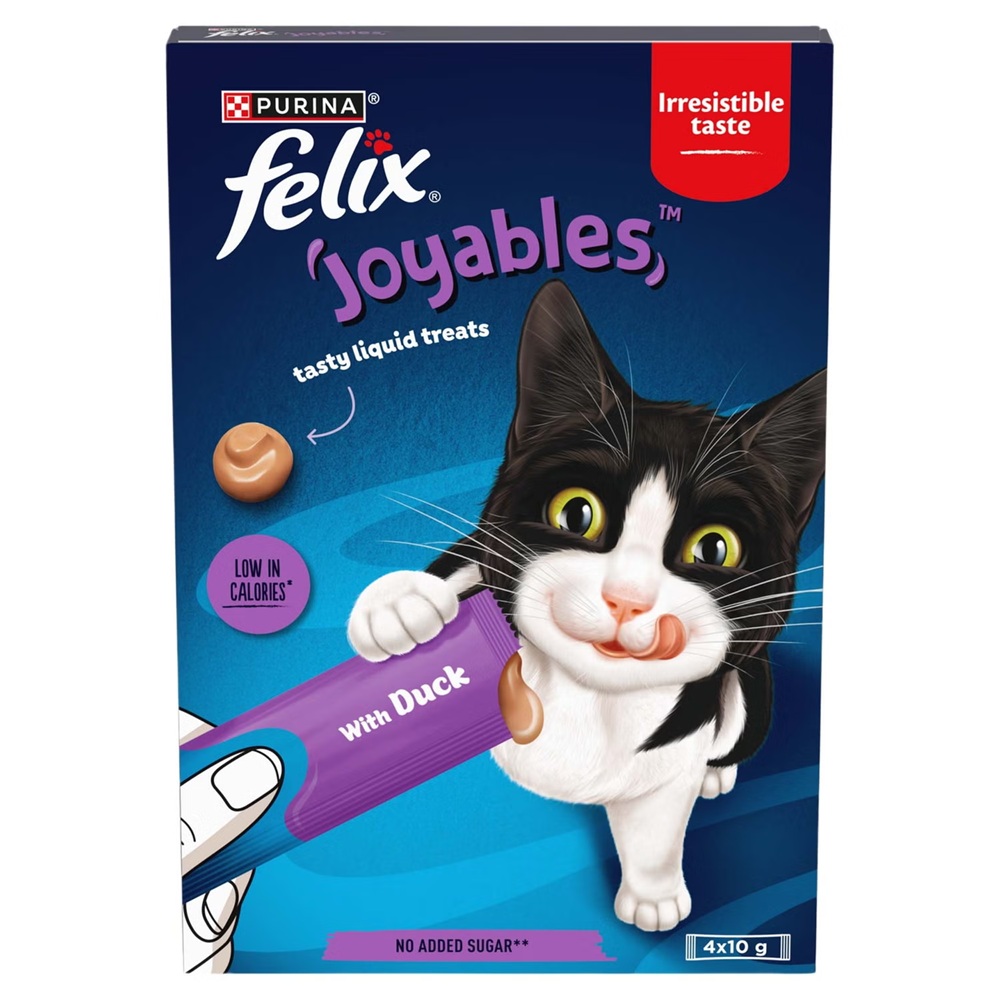 Felix Joyables Duck Liquid Cat Treat (4 x10g)