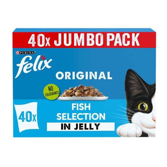 Felix Original Fish Selection In Jelly (40 x 85g)