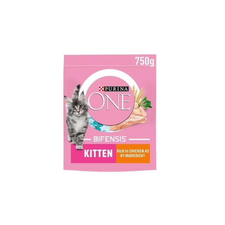 Purina ONE Kitten Chicken Dry Cat Food 750g