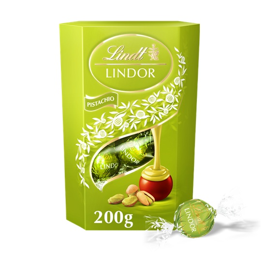 Lindt Lindor Pistachio Cornet 200g NEW
