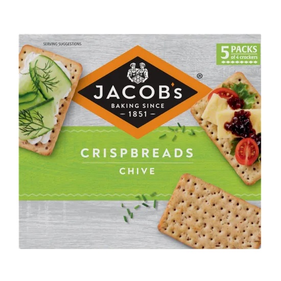 Jacobs Lunch Bakes Crispbreads Chive 190g