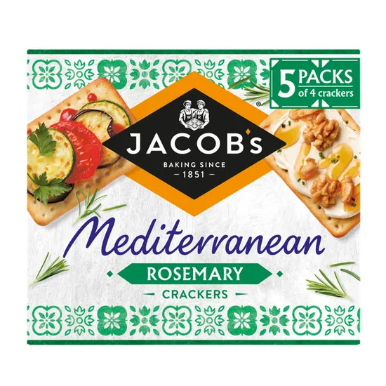 Jacobs Mediterranean Rosemary Crackers 190g