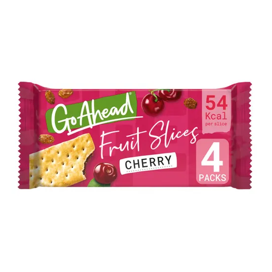 Go Ahead Cherry Crispy Fruit Slices 4pk 174.4g