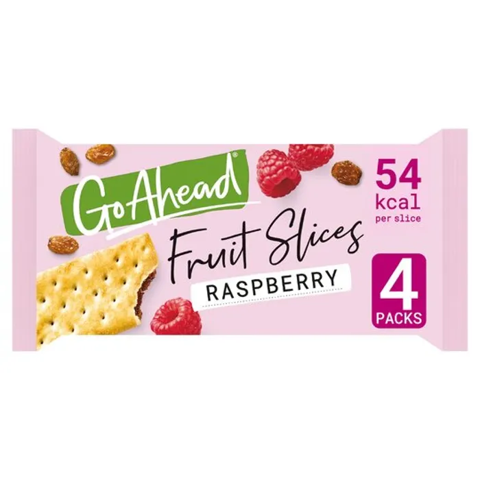 Go Ahead Raspberry Crispy Fruit Slices 4pk 174.4g