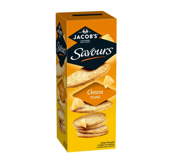 Jacobs Savours Thins Cheese 150g