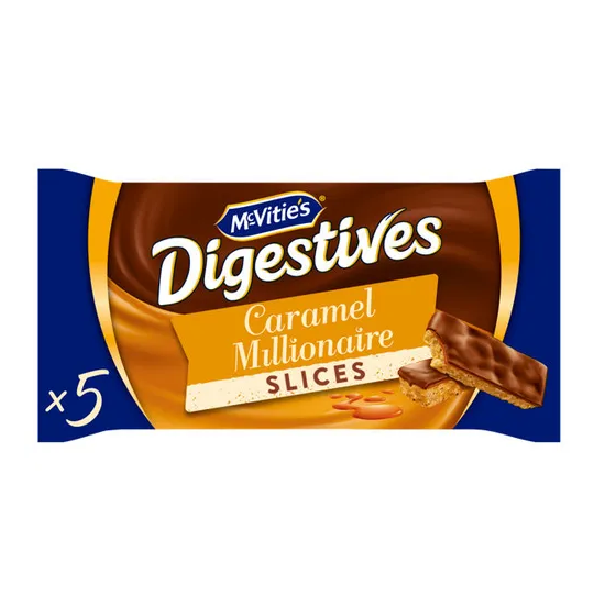 McVities Digestive Caramel Slices 5pk 109.9g