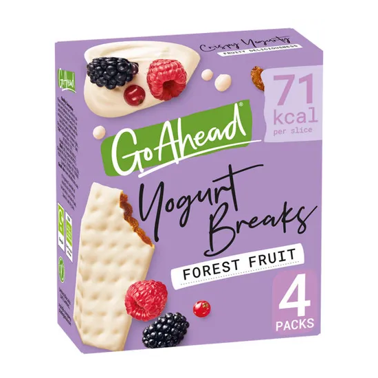 Go Ahead Yogurt Break Forest Fruit 4pk 142g