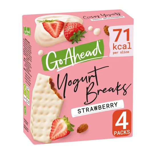 Go Ahead Strawberry Yogurt Breaks 4pk 142g