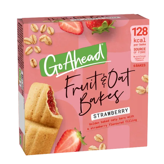 Go Ahead Fruit & Oat Bakes Strawberry 6pk 6 x 35g)
