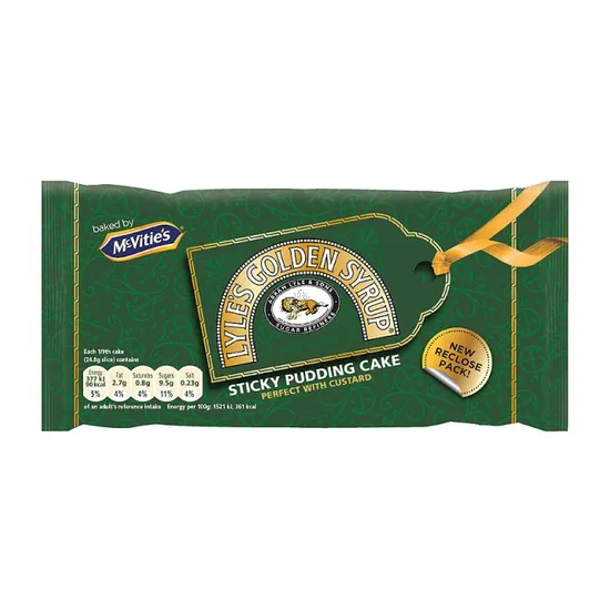 McVities Golden Syrup Bar Cake 8s 224g