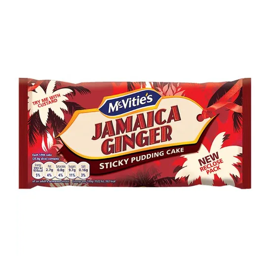McVities Jamaica Ginger Bar Cake 232g