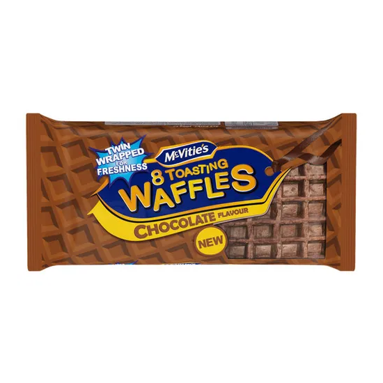 McVities Toasting Waffles Choc 8pk 222g