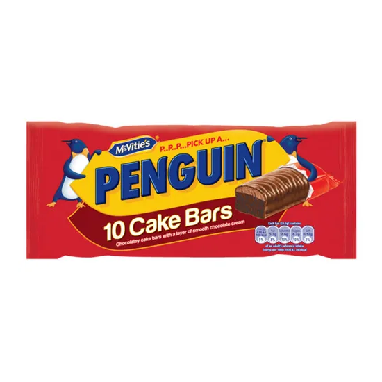 McVities Penguin Cake Bar 10pk 283g