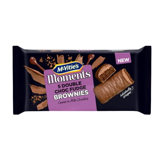 (Delist) McVities Moments Double Choco Fudge Brownies Cake 5pk