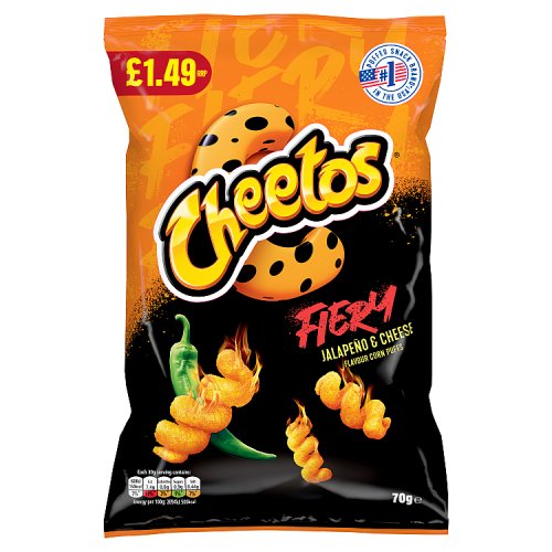 Cheetos Twisted Fiery Jalapeno & Cheese PM £1.49 70g NEW
