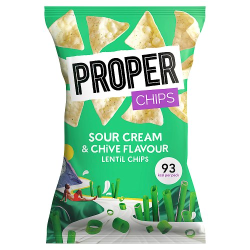 Proper Sour Cream & Chive Lentil Chips 20g