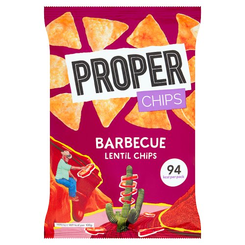 Properchips Bbq Lentil Chips 20g