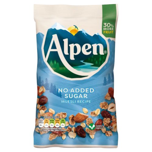 Alpen No Added Sugar Muesli Sachets 45g